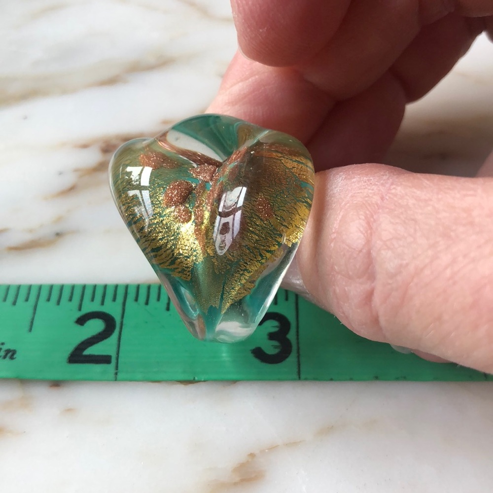 Like new- Murano glass ring - Picture 6 of 7